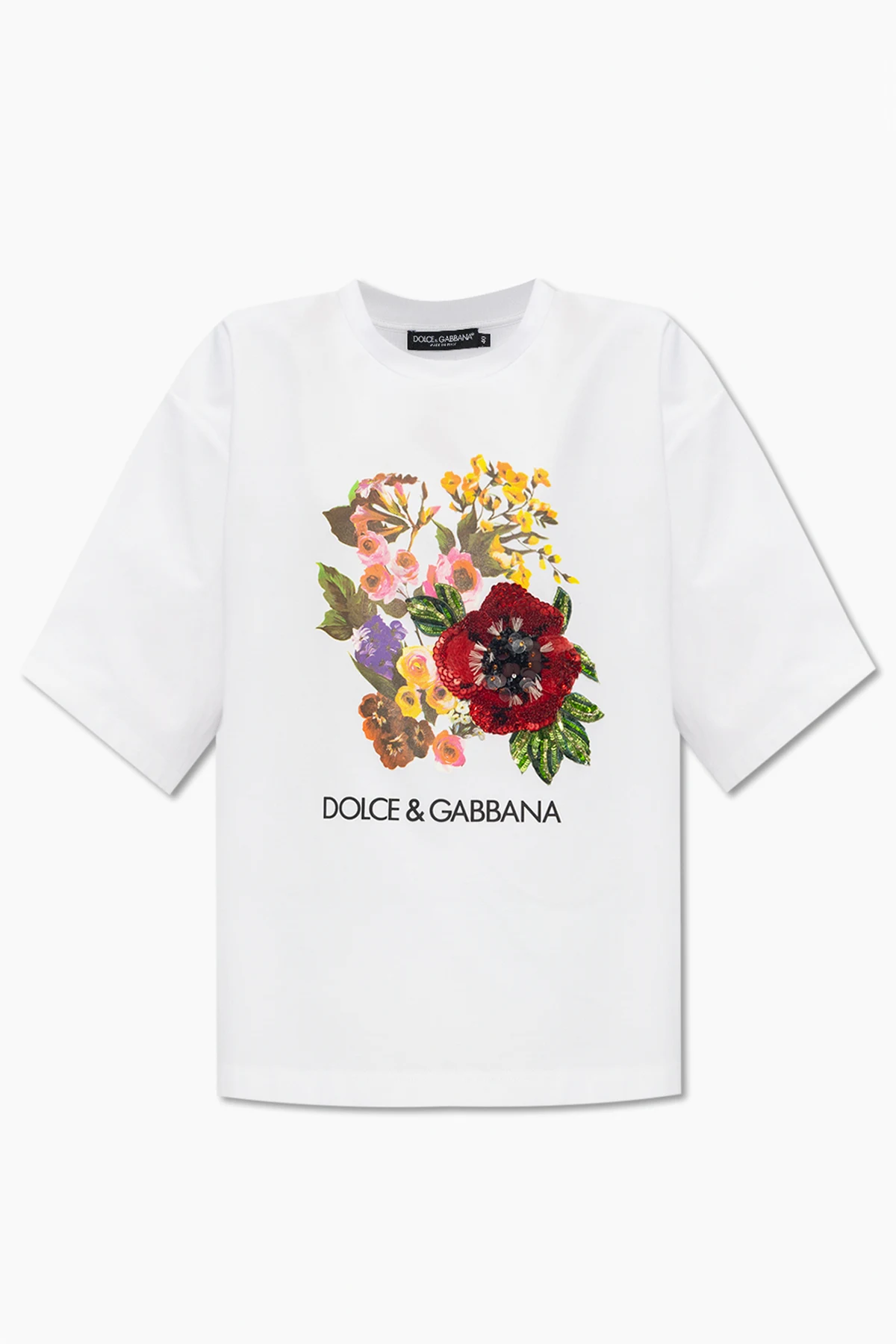 T-shirt with floral motif