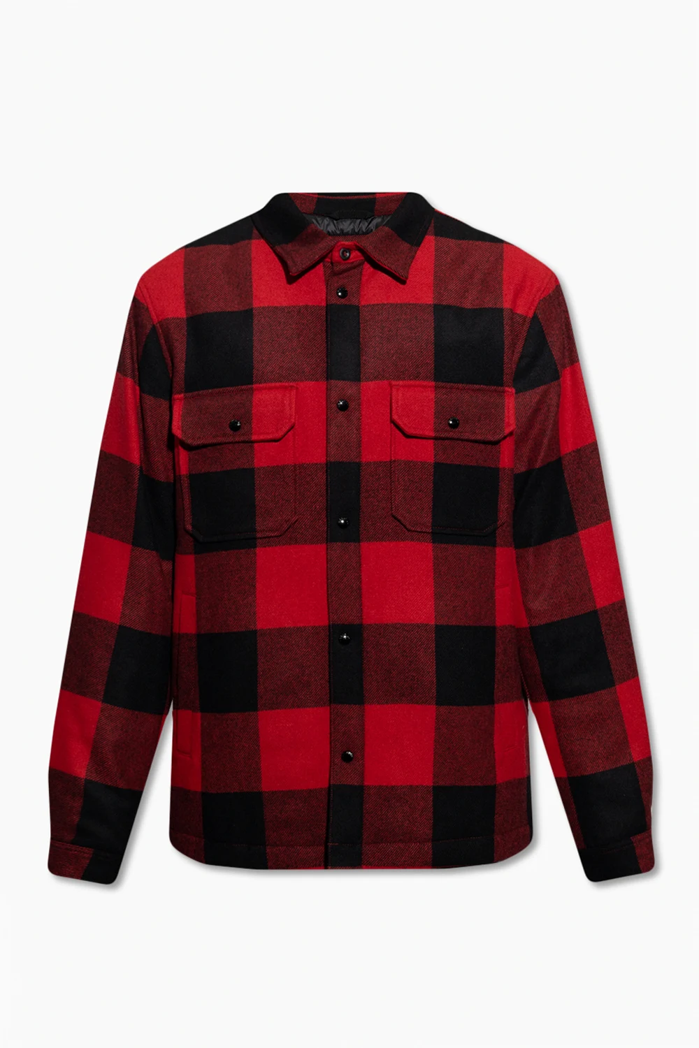 Ocieplana kurtka z wzorem w kratę