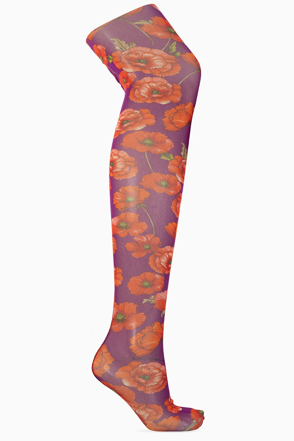 Tights with floral motif