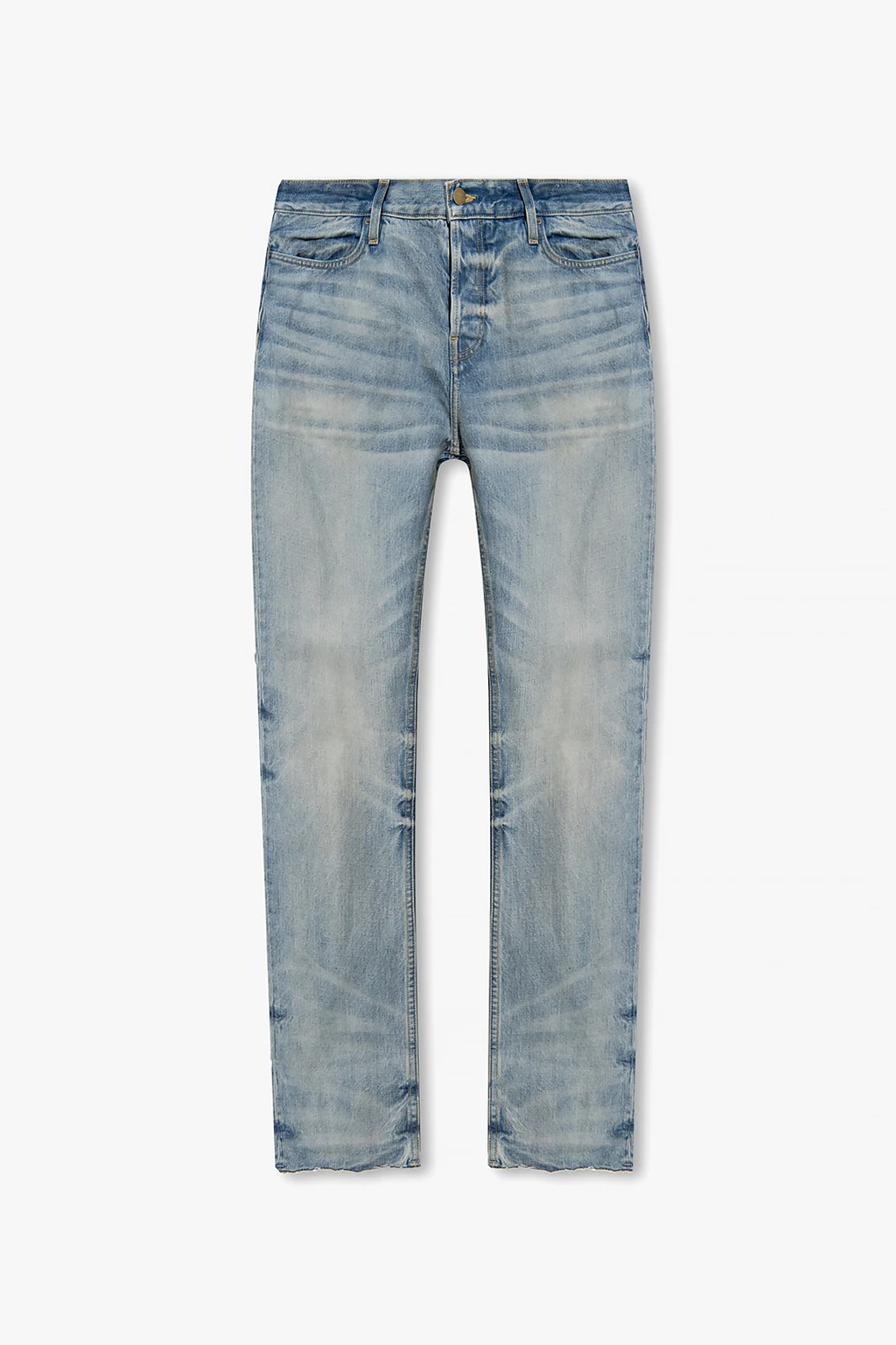 Raw-trimmed jeans