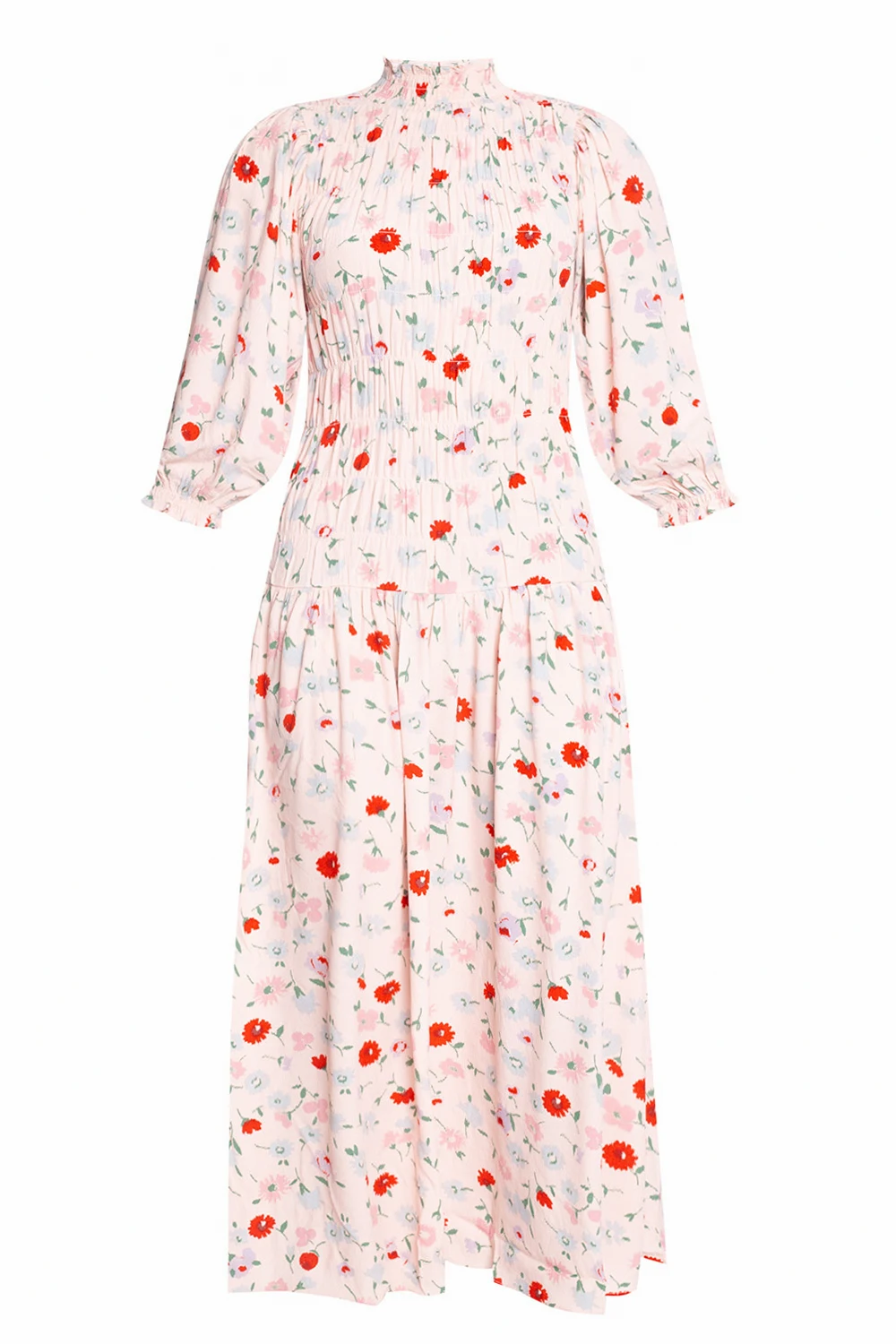 Dress with mock neck