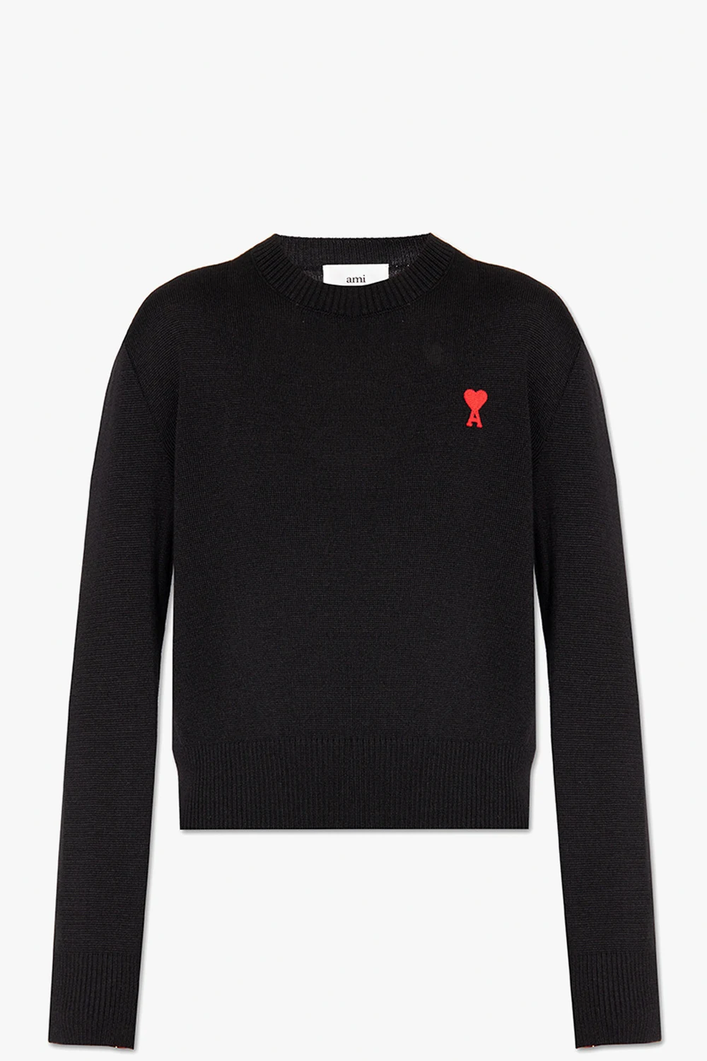 Wool sweater with logo
