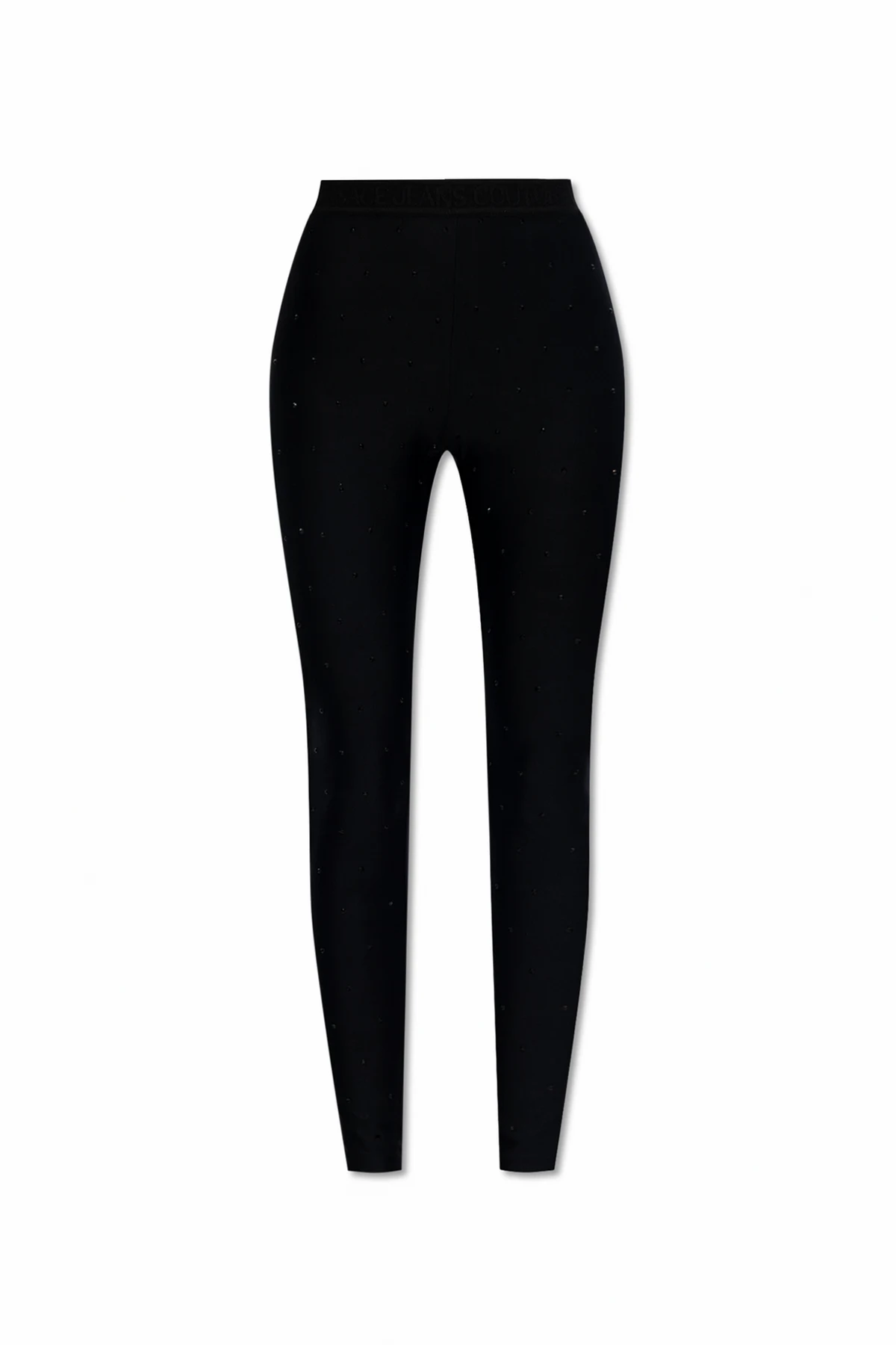 Rhinestone-embellished leggings