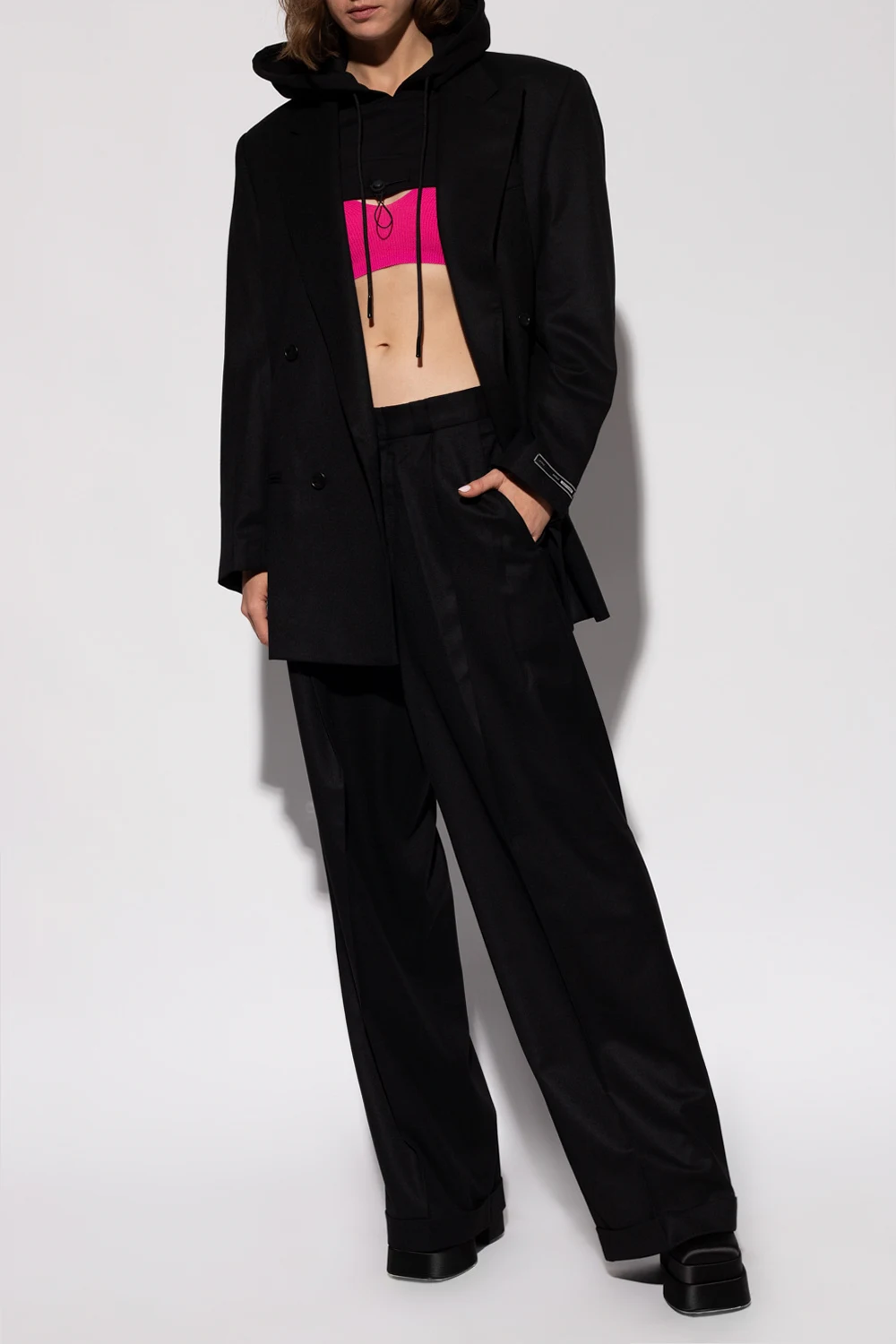 Pleat-front trousers
