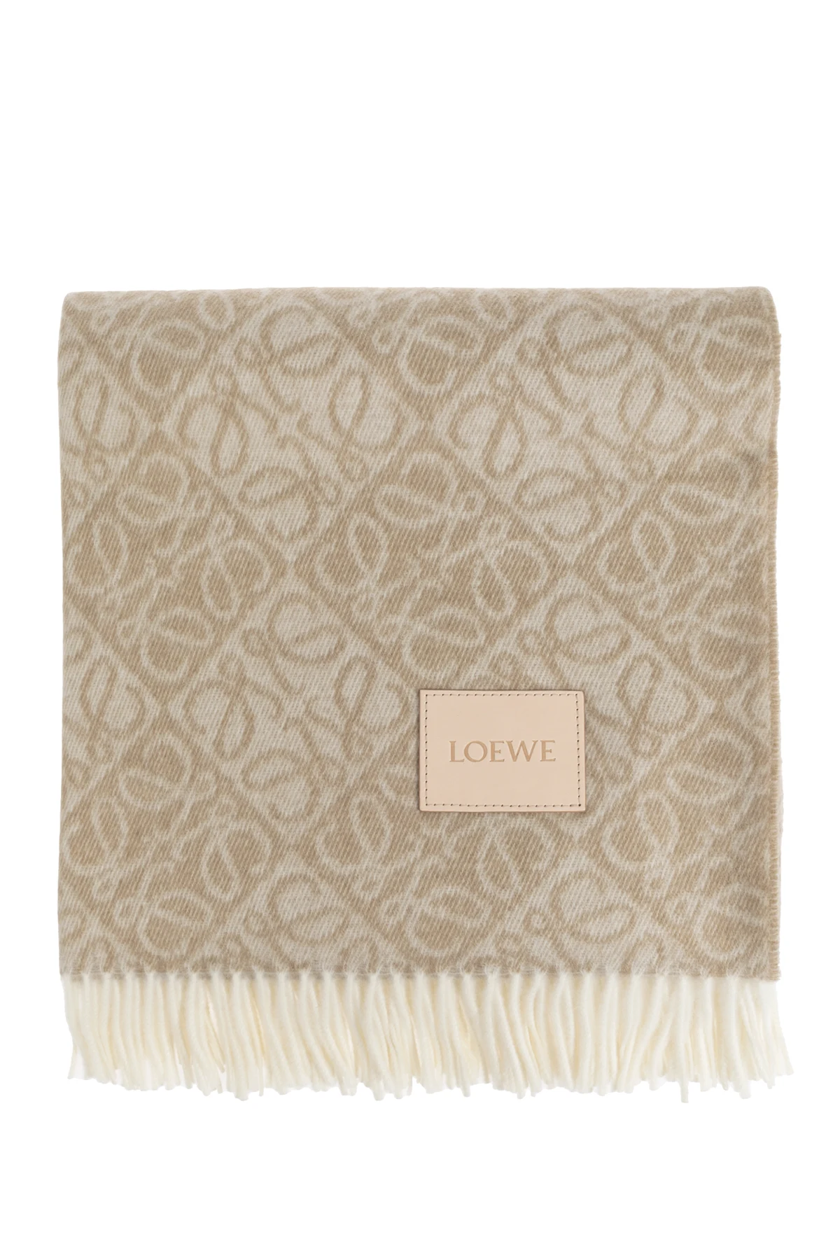 beige Monogram blanket