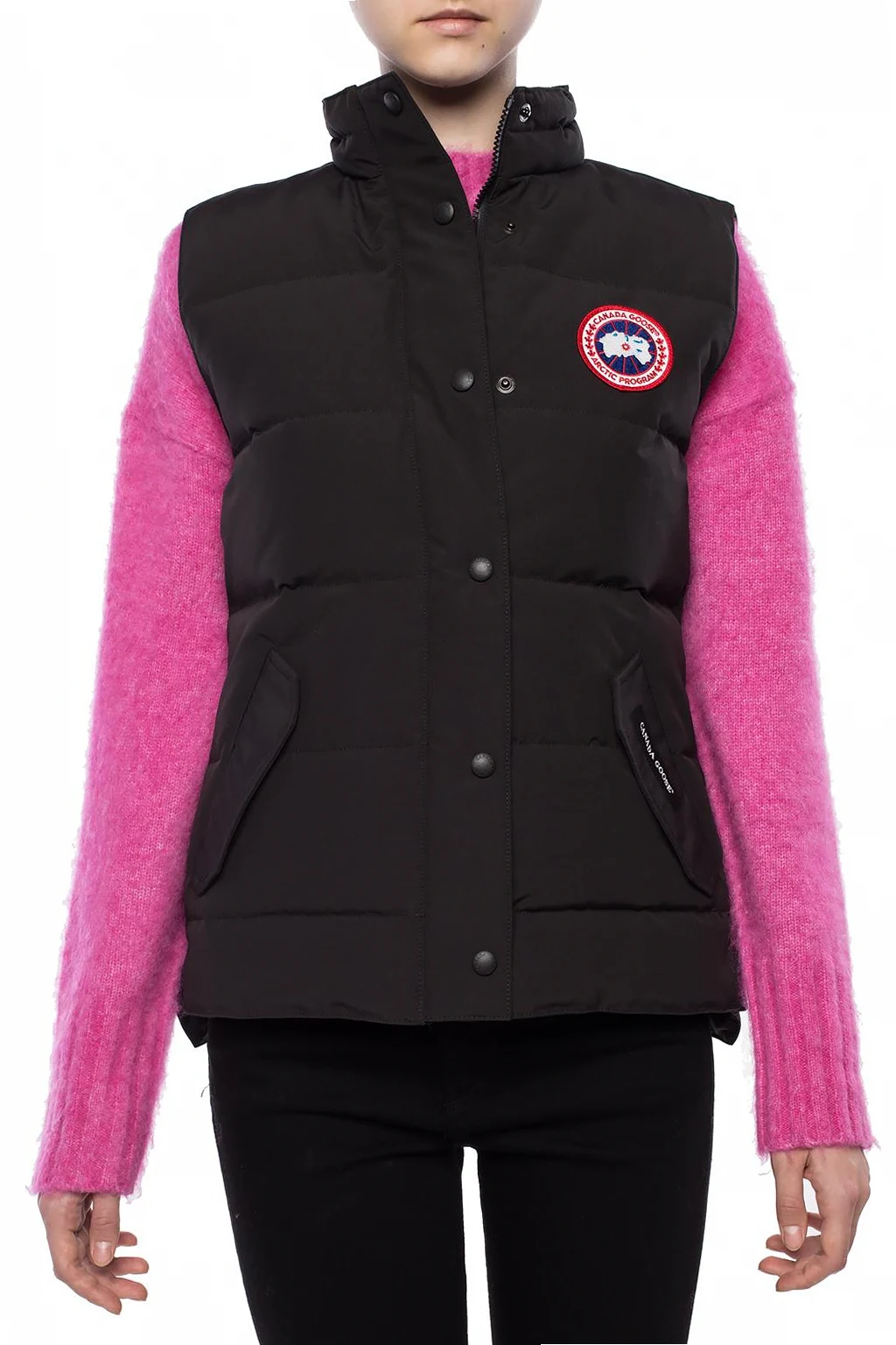 'Freestyle' branded quilted down vest