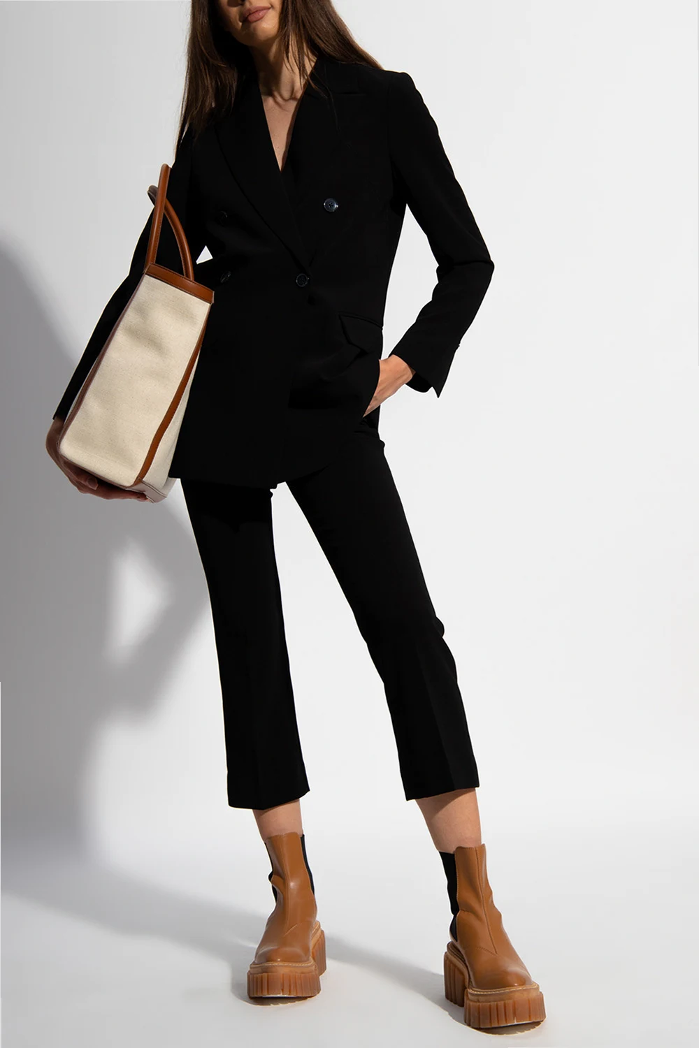 Pleat-front trousers