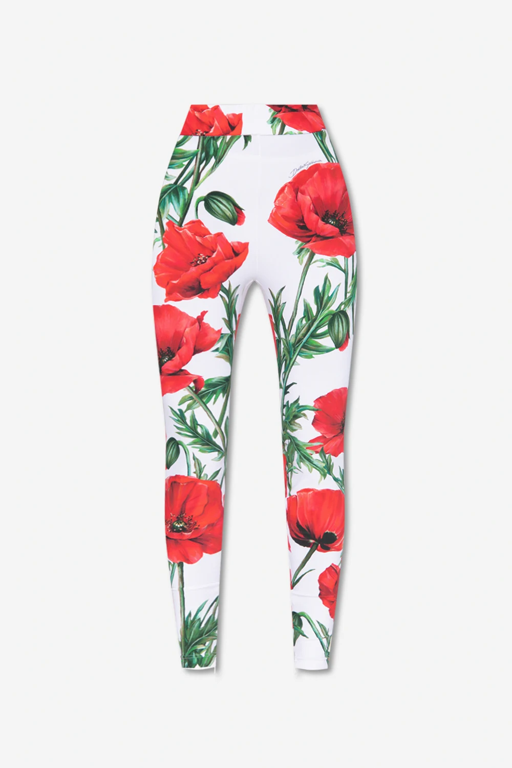 Trousers with floral motif