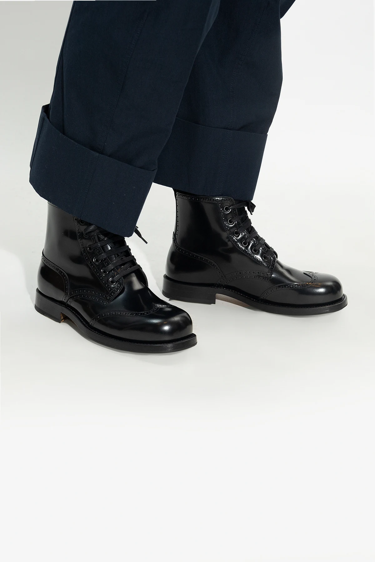 ‘Wardrobe’ leather ankle boots