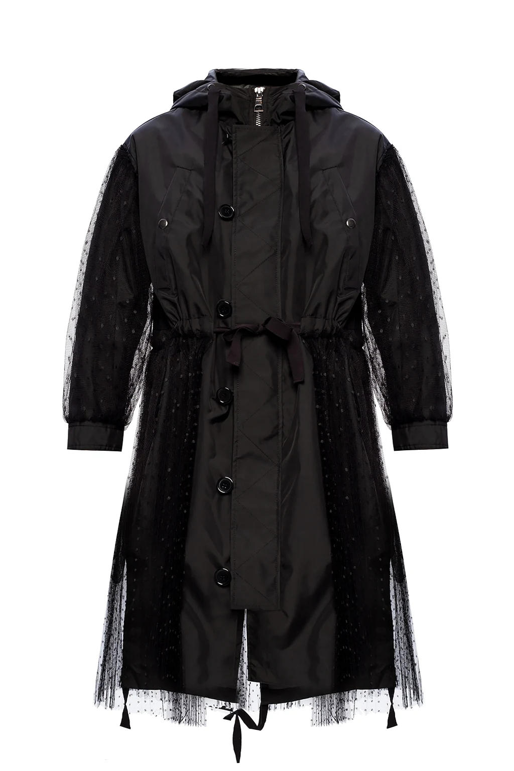 Tulle-trimmed jacket