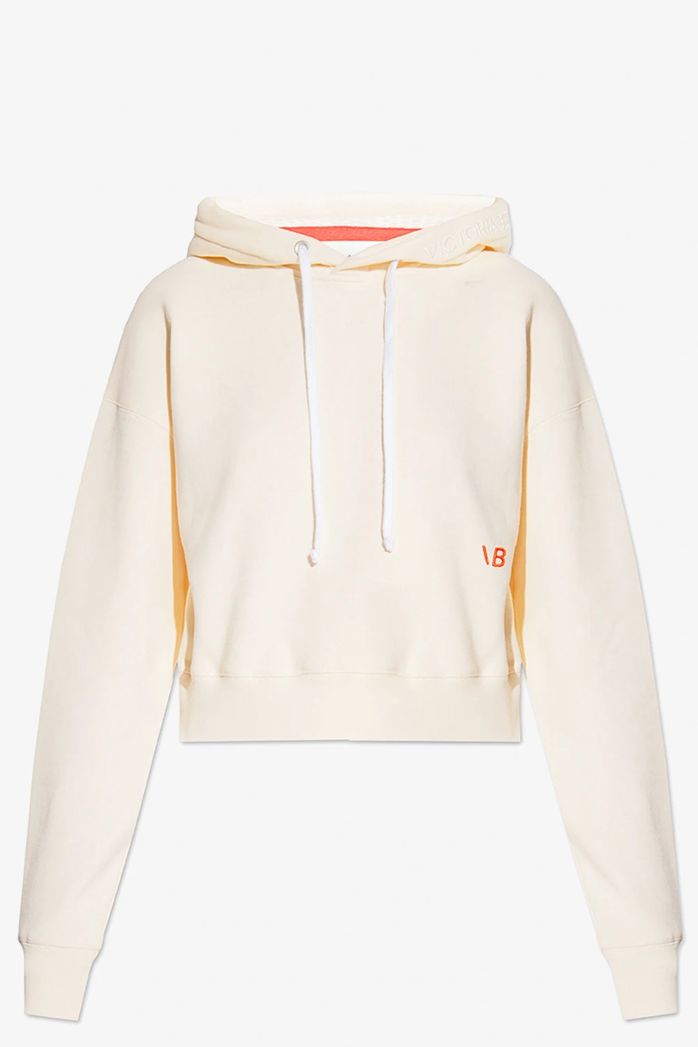 Cropped hoodie with logo