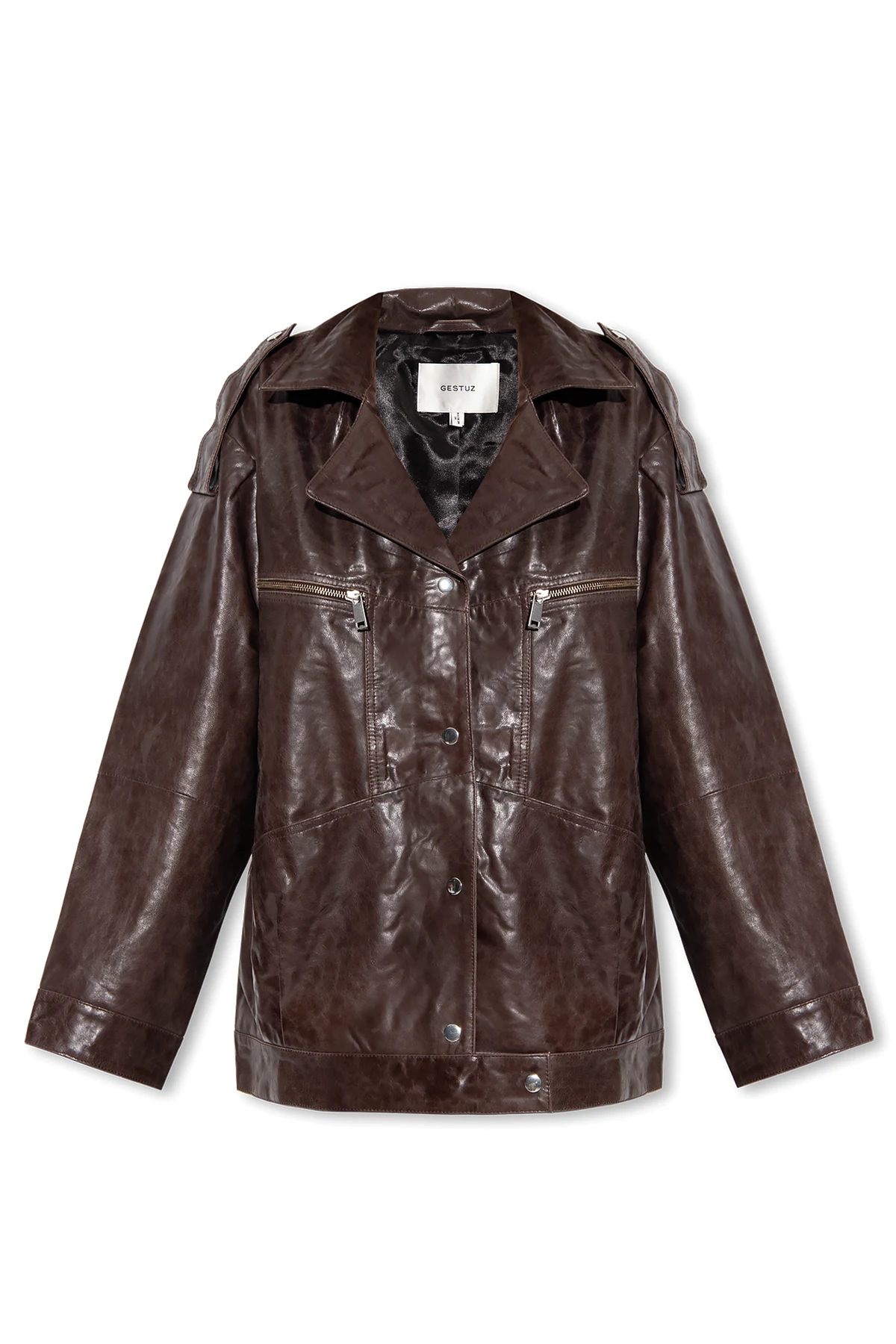 ‘Ibbiegz’ leather jacket