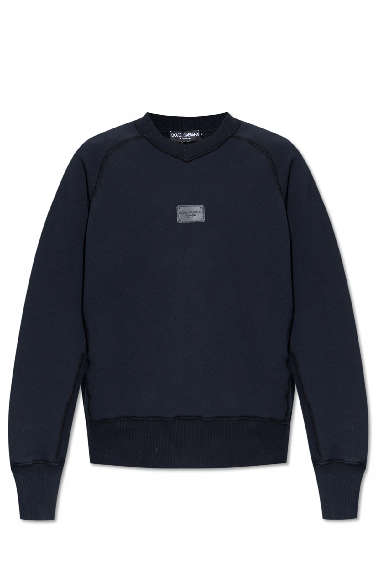 NAVY BLUE Sweatshirt with logo patch