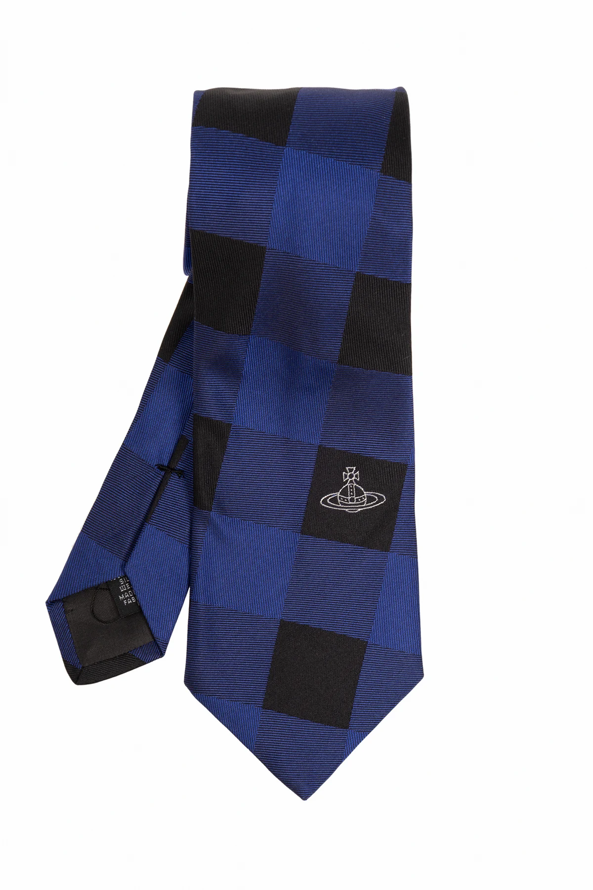 Krawat ze wzorem w kratę