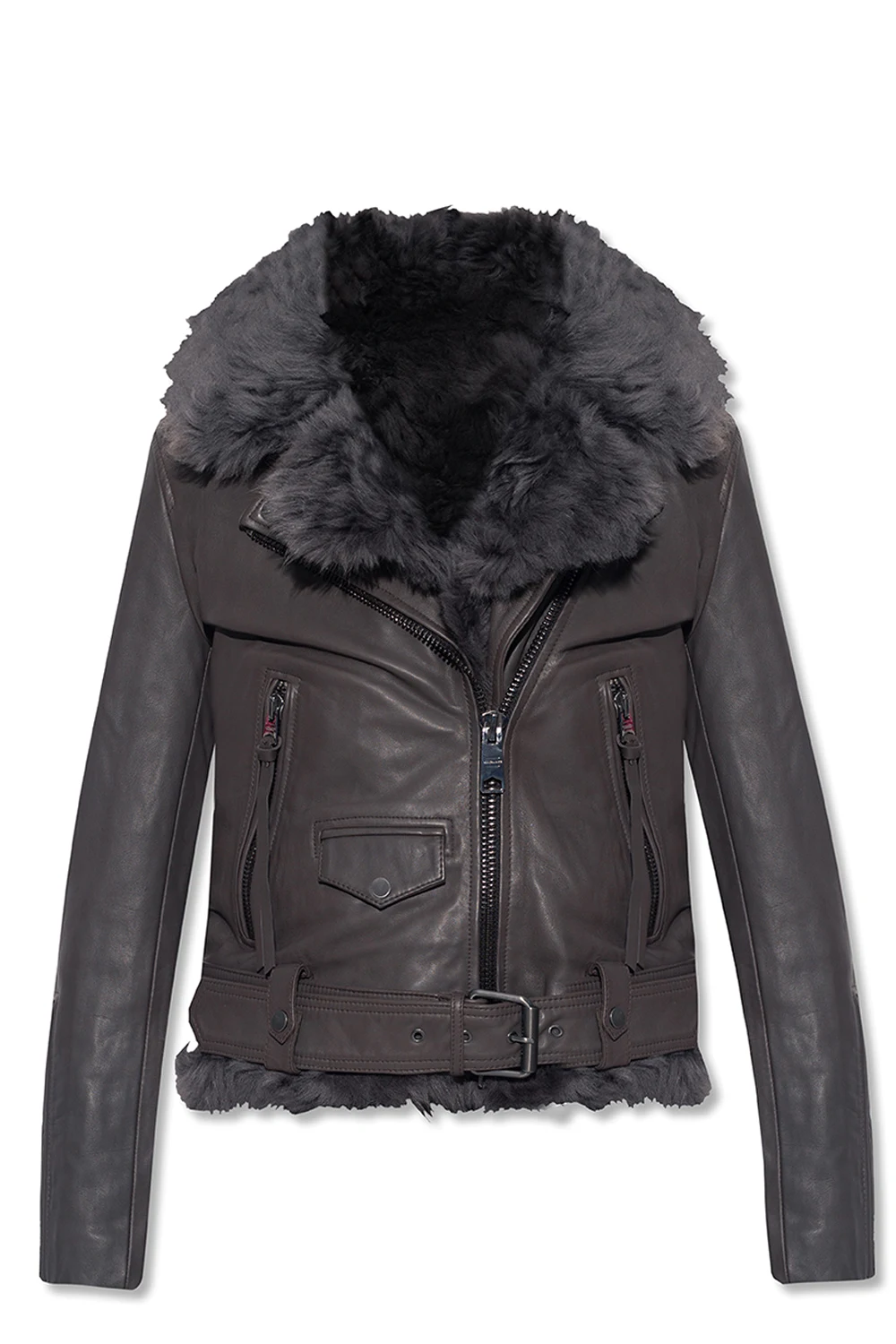 ‘Luna’ leather biker jacket