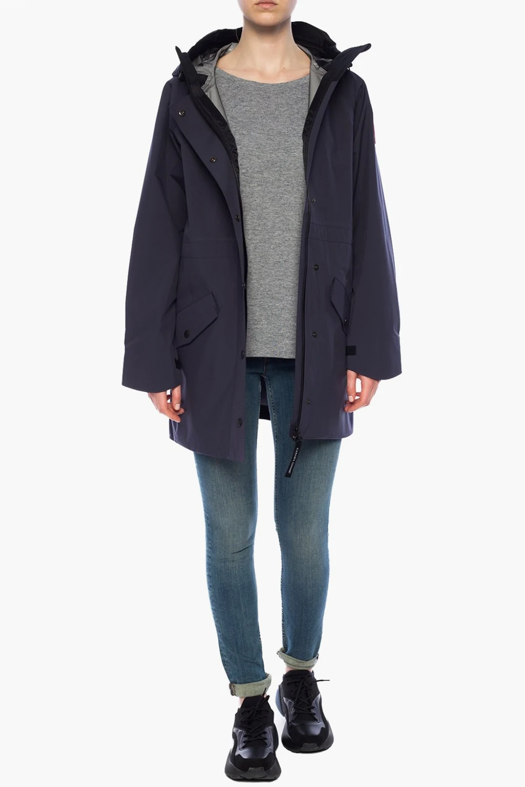 'Trinity' drawstring hood jacket