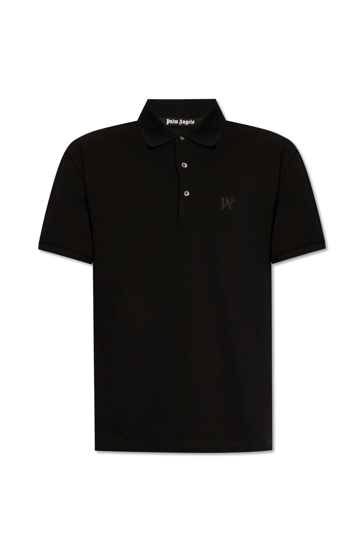 BLACK Polo shirt with logo