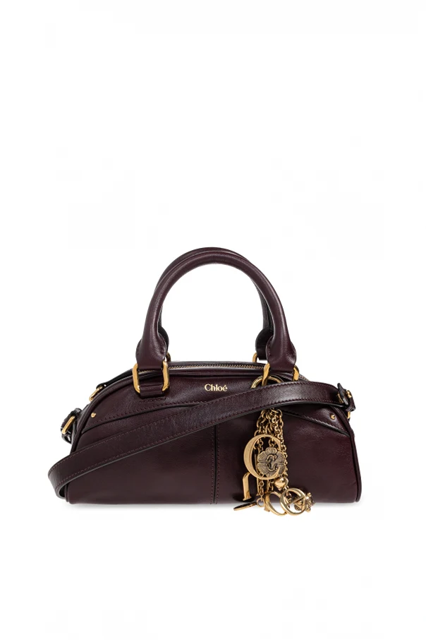 BURGUNDER Handtasche „Small Bowling“