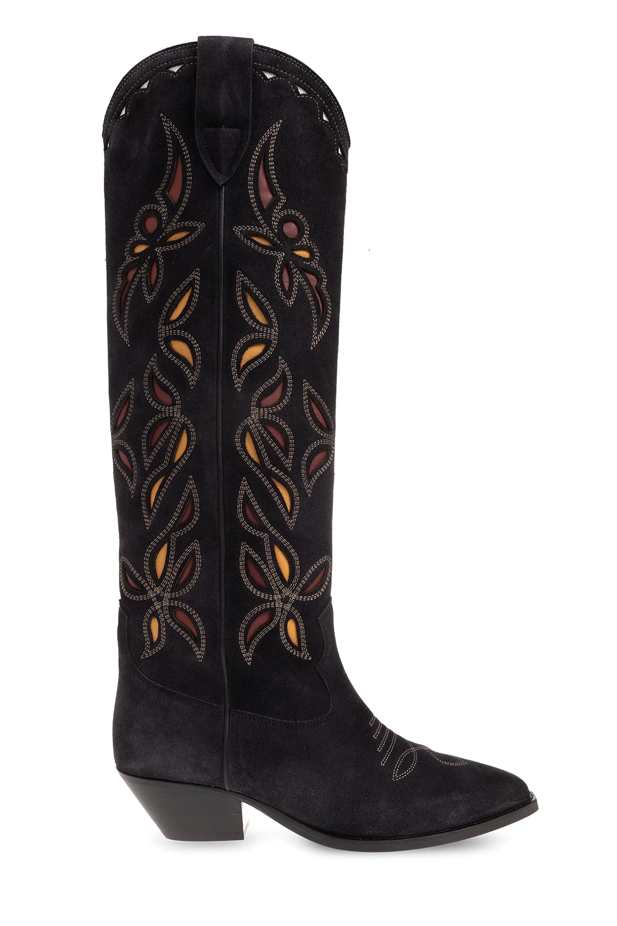 ‘Denvee’ heeled boots in suede