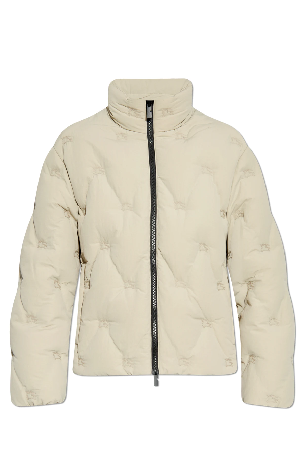 GREY Puffer jacket with stand-up collar