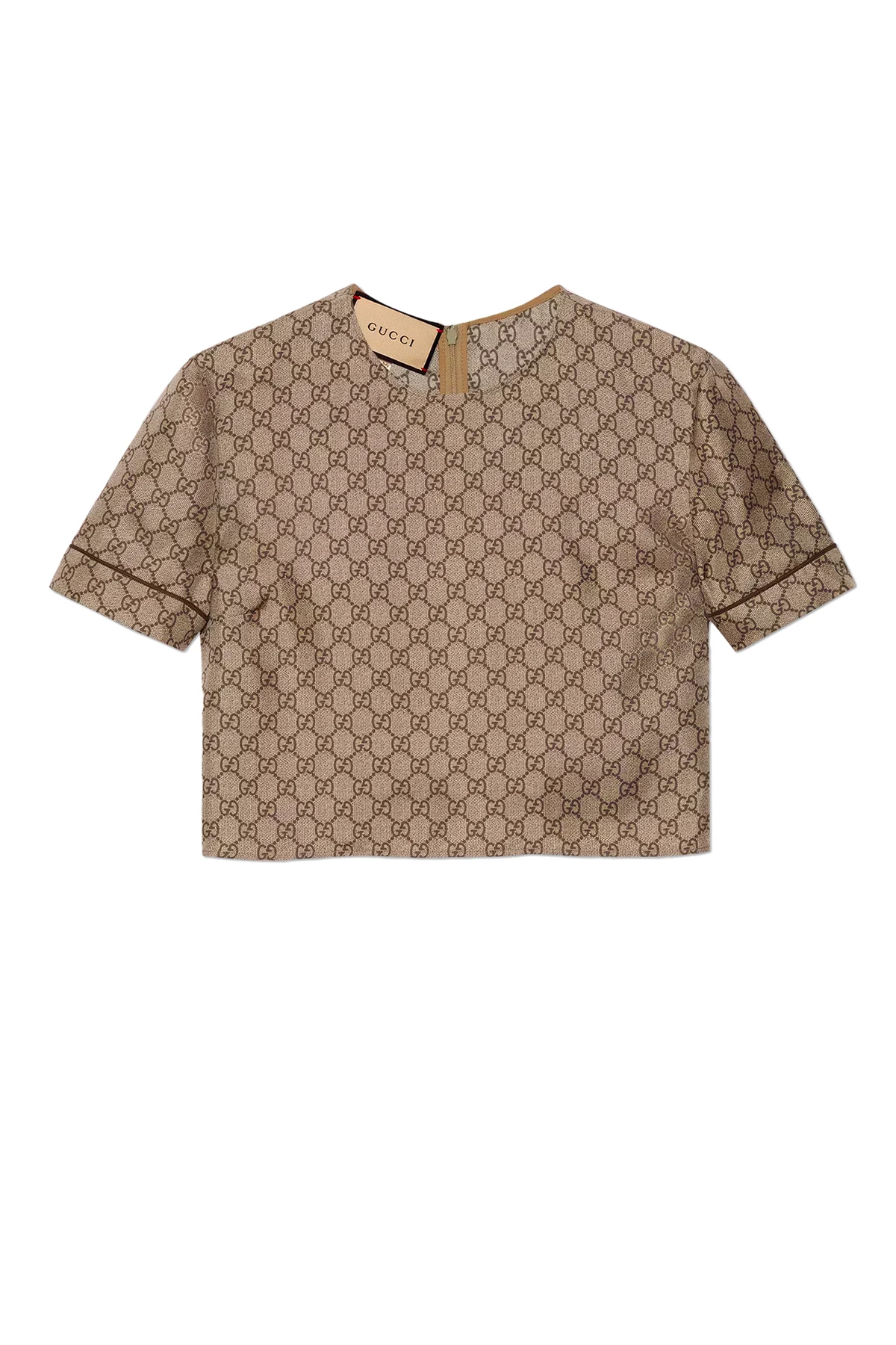 Jedwabny top z monogramem