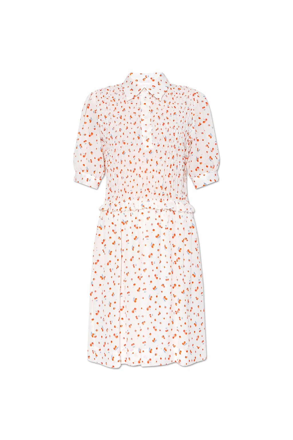 Dress with fruit pattern