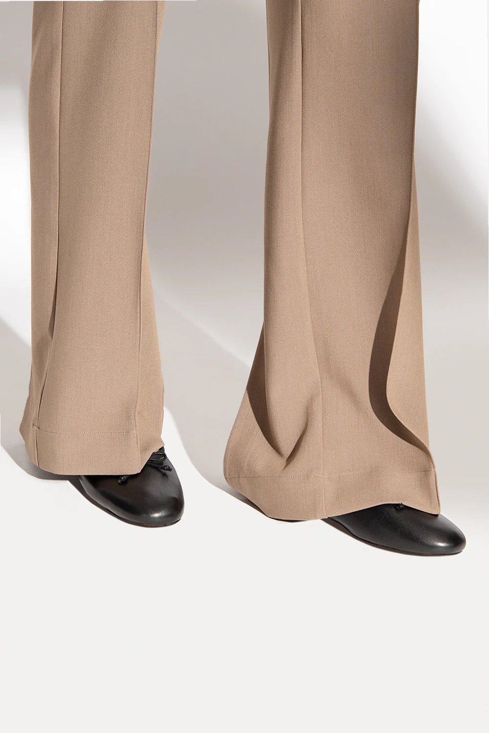 ‘Honey’ leather ballet flats