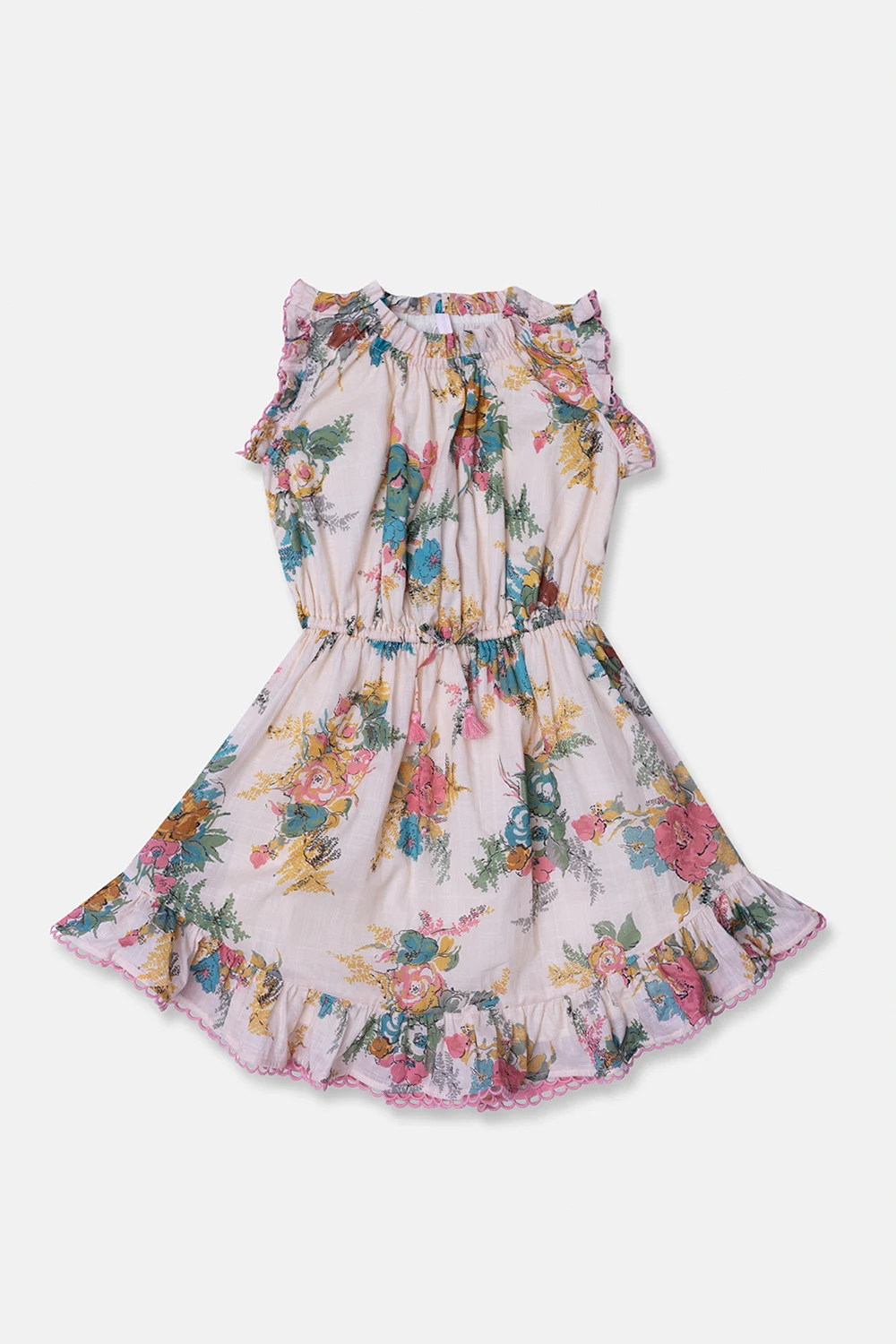 Dress with floral motif