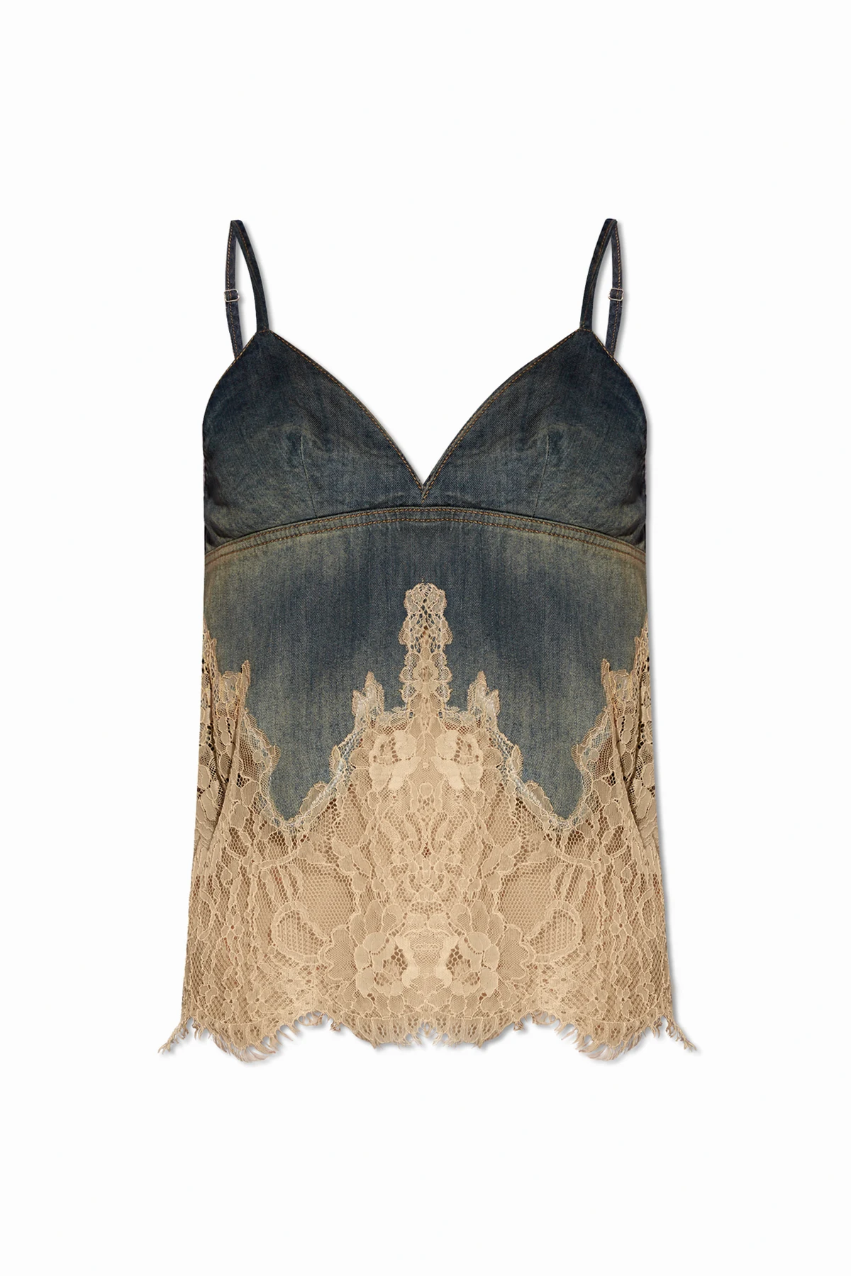‘DE-MONY-S’ denim tank top