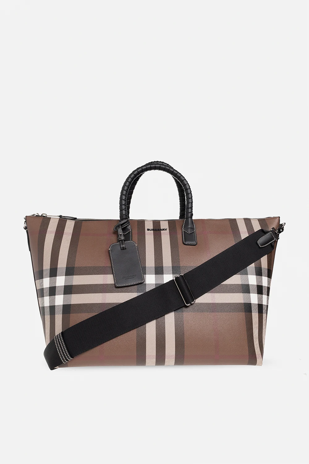 Checked holdall