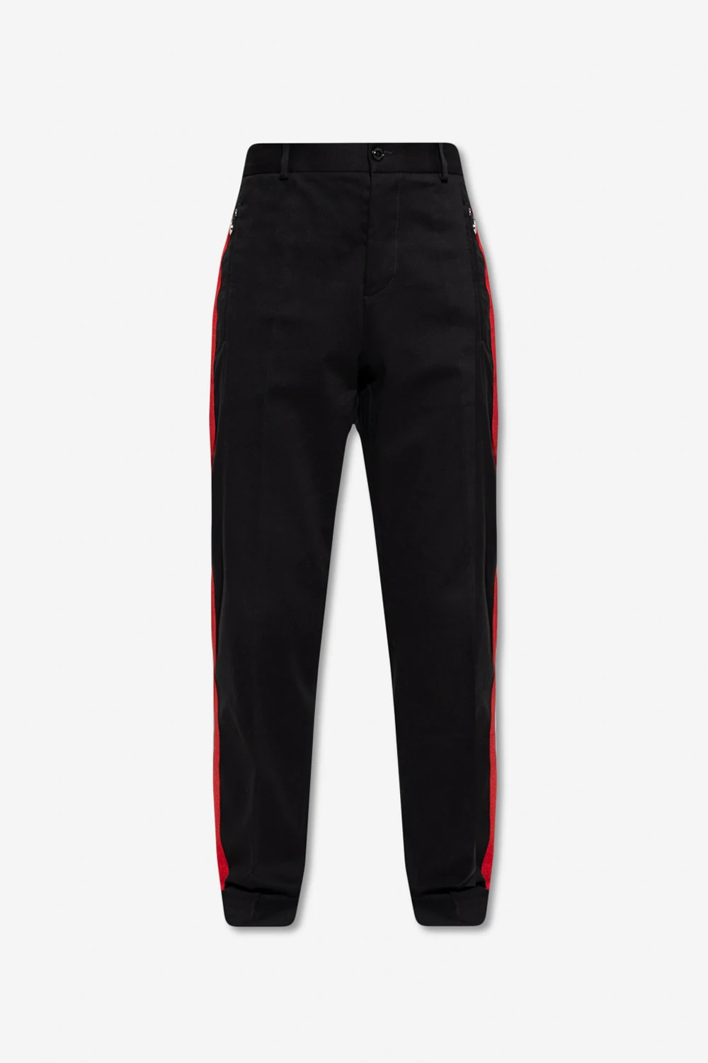 Trousers with side stripes