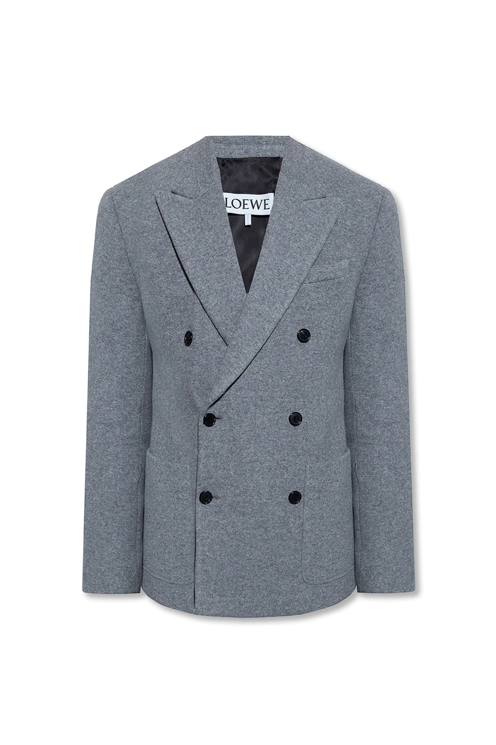 Cropped double-breasted coat