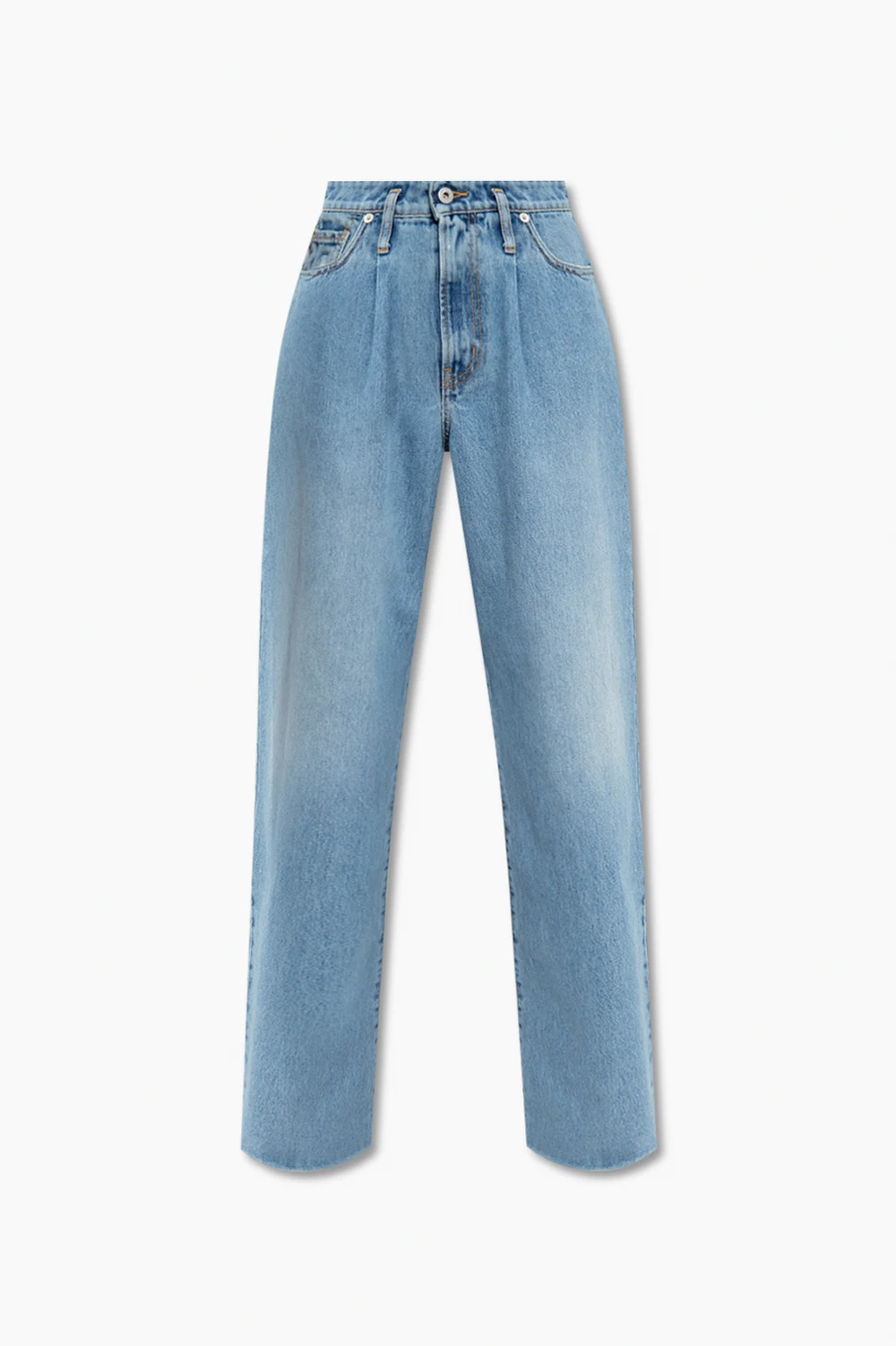 High-waisted jeans