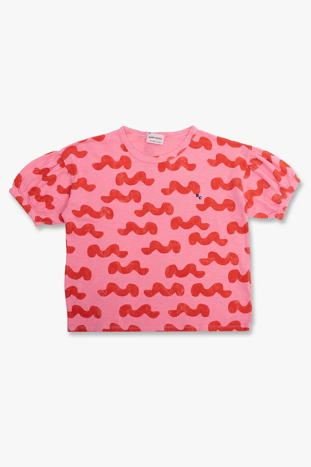 T-shirt with puff sleeves