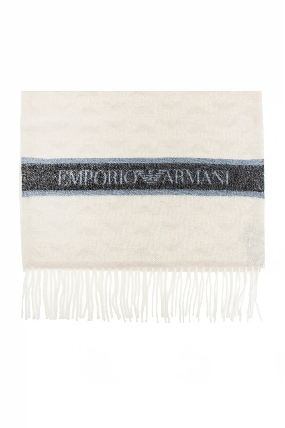 Wool scarf with logo
