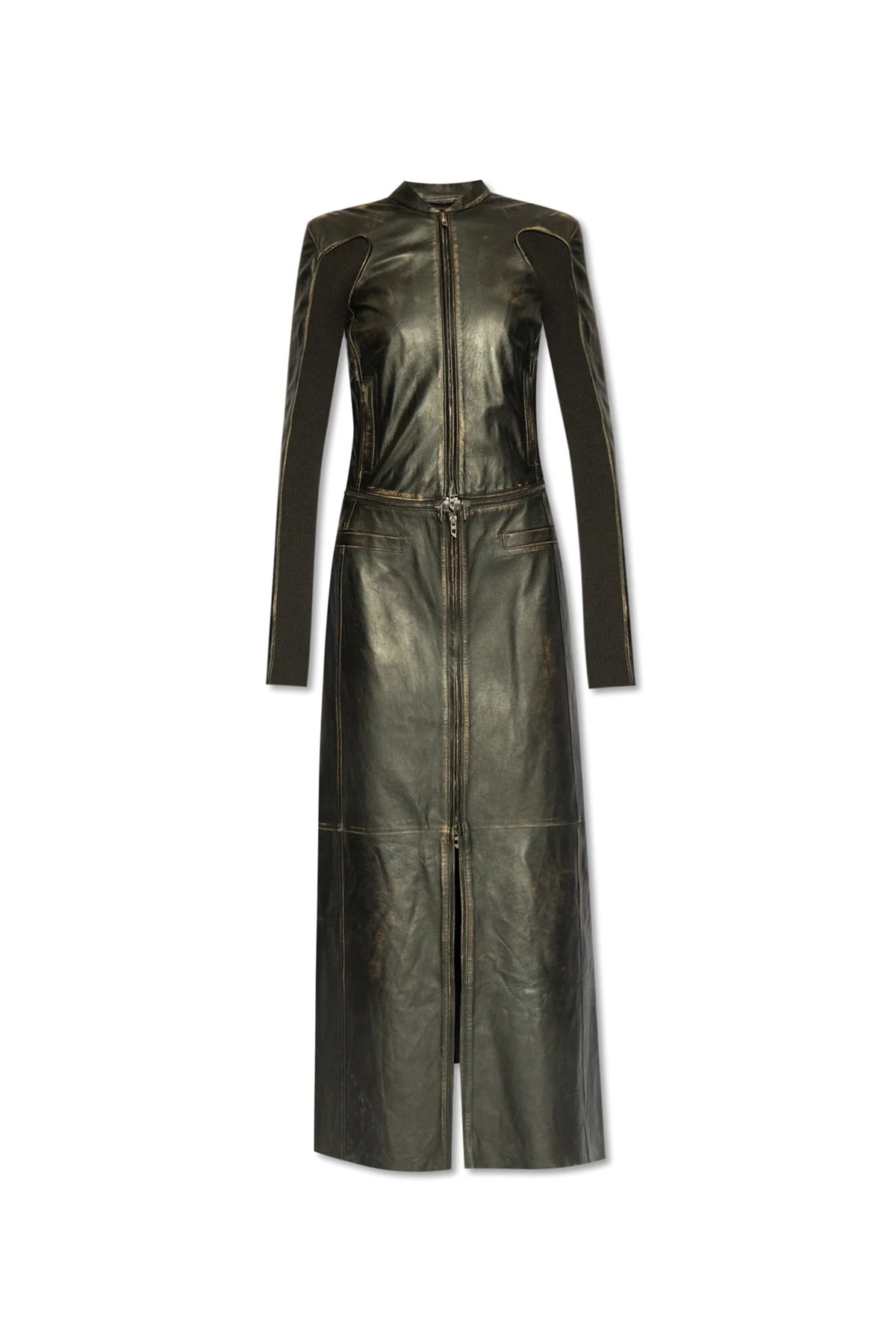 ‘L-TOT’ leather dress