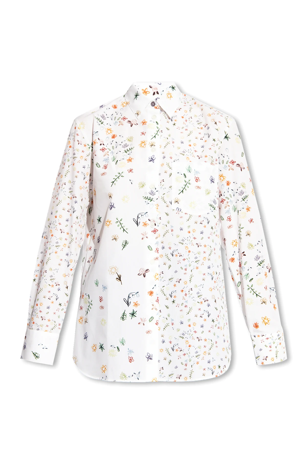 Shirt with floral motif