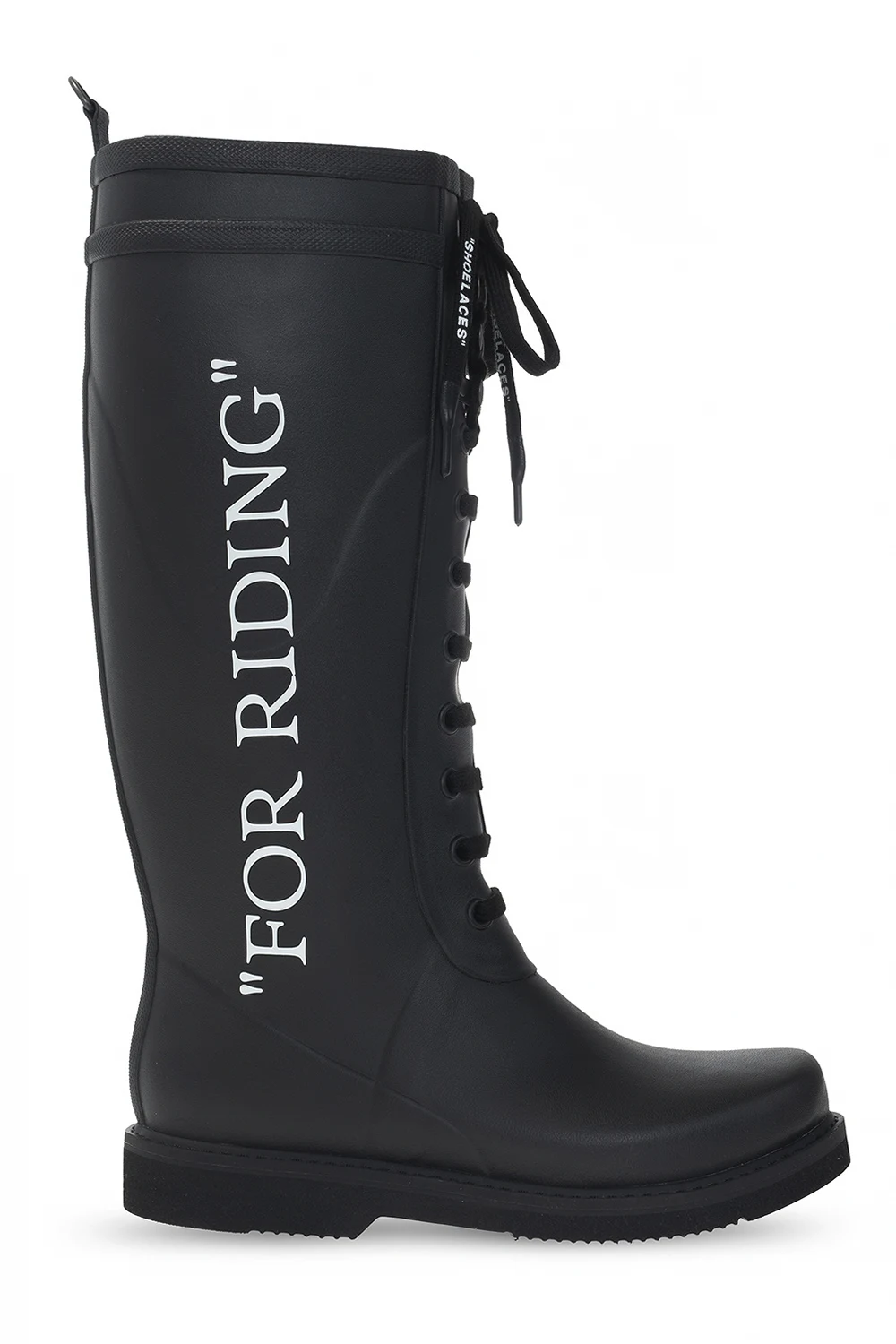 Lace-up rain boots
