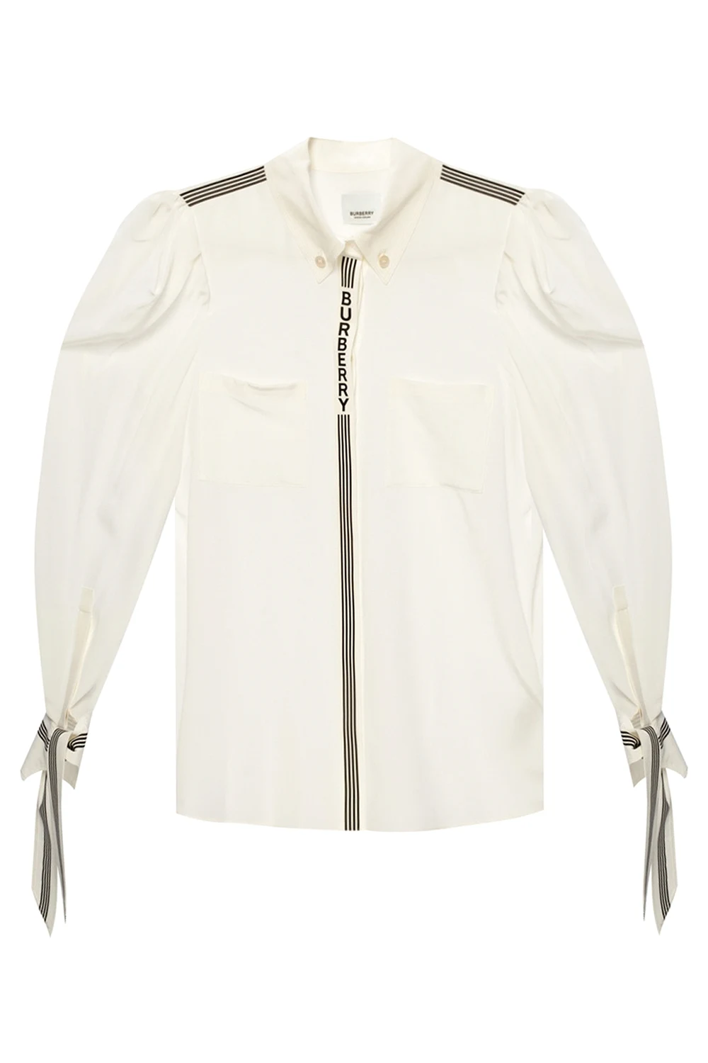 Silk shirt with logo
