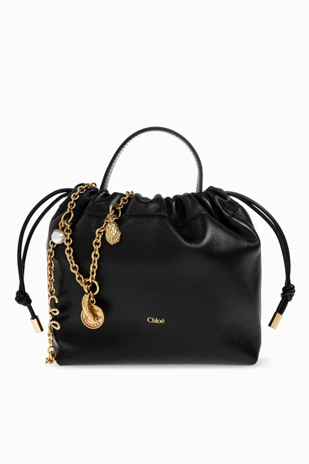 BLACK "Chloe Icons Mini" hand bag