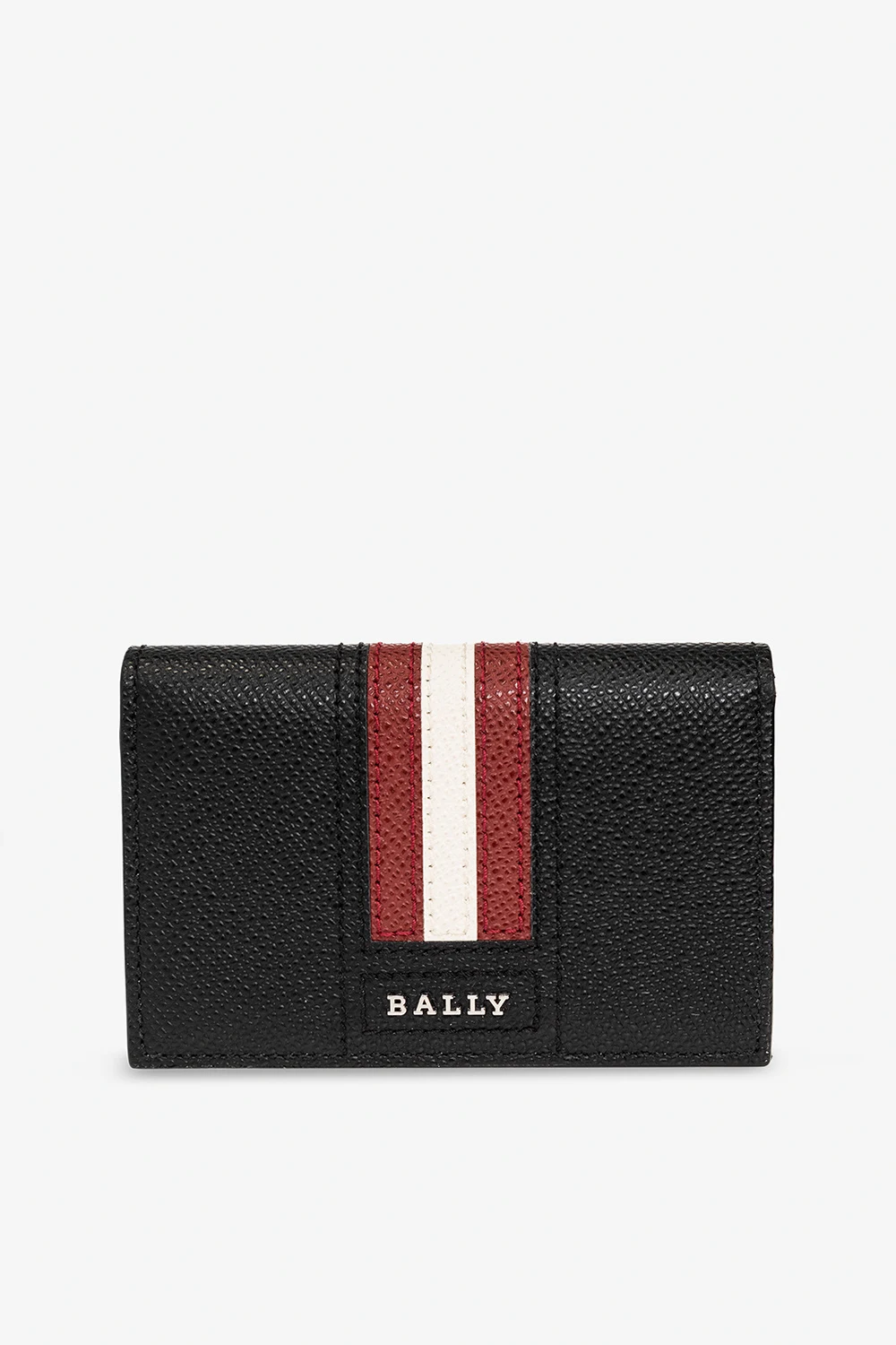 Leather card holder with logo