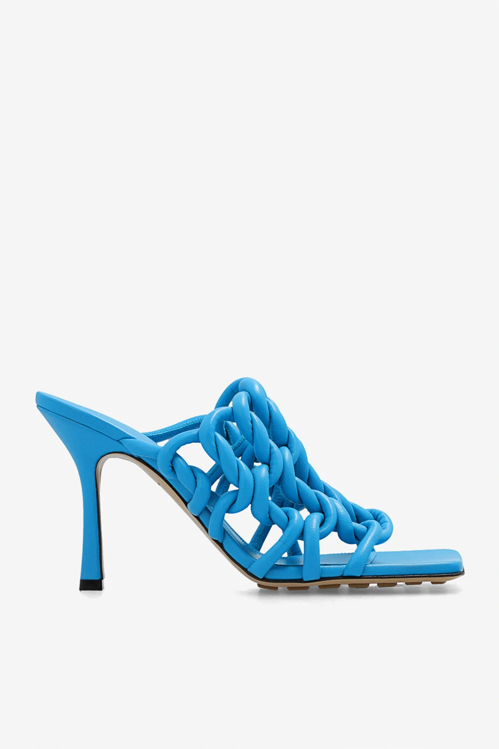 ‘Stretch Twist’ heeled mules