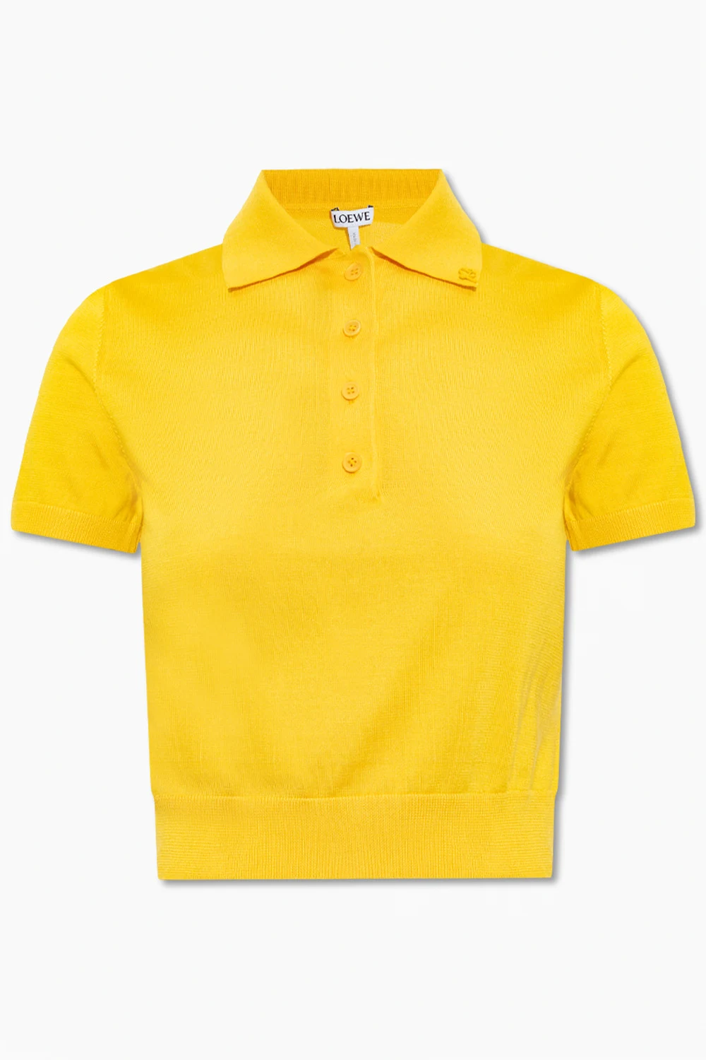 Silk polo shirt