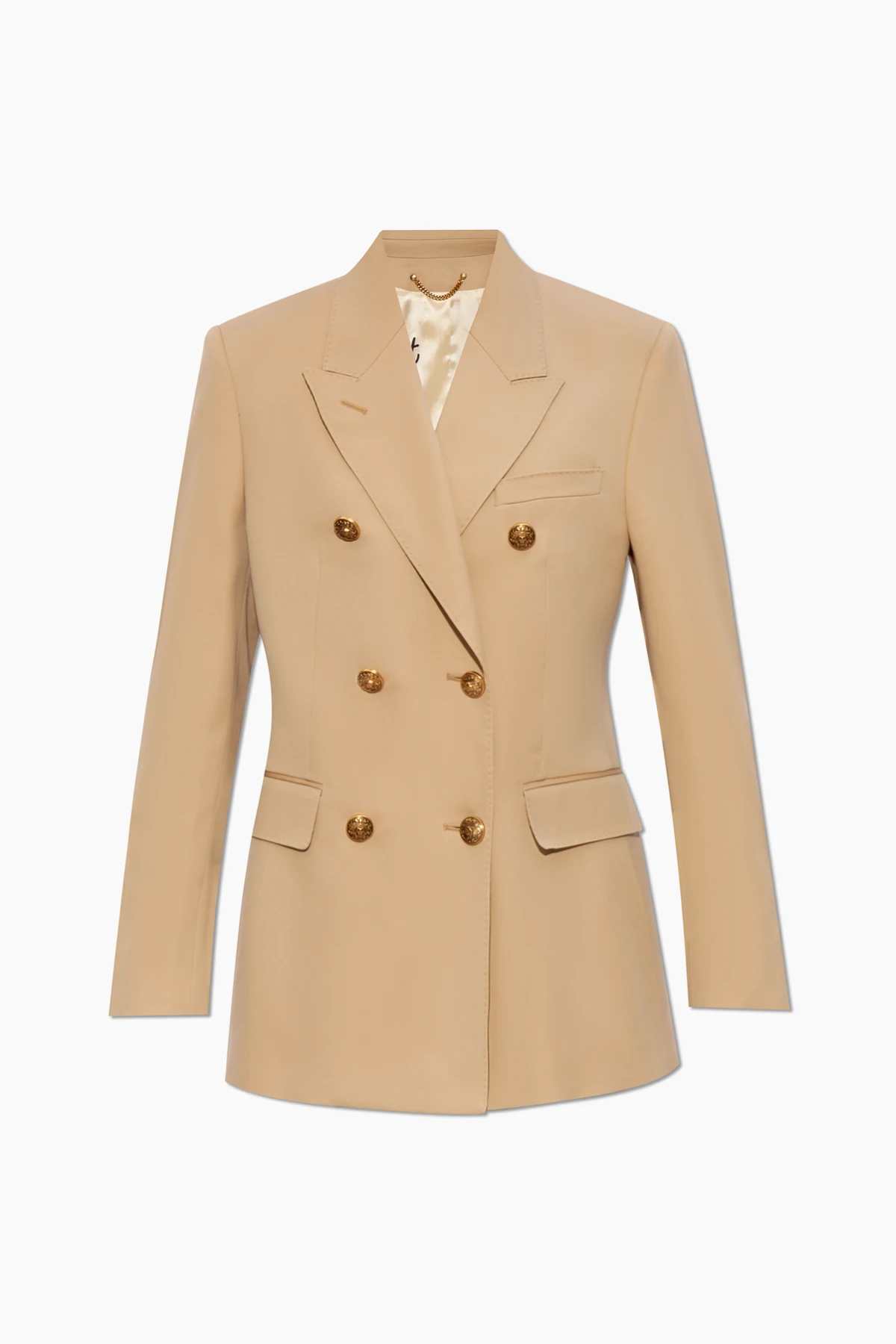 beige Double-breasted blazer