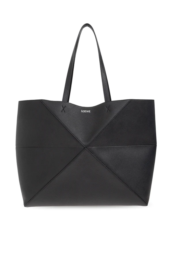 CZARNY Torba ‘Puzzle Fold Large’ typu ‘shopper’