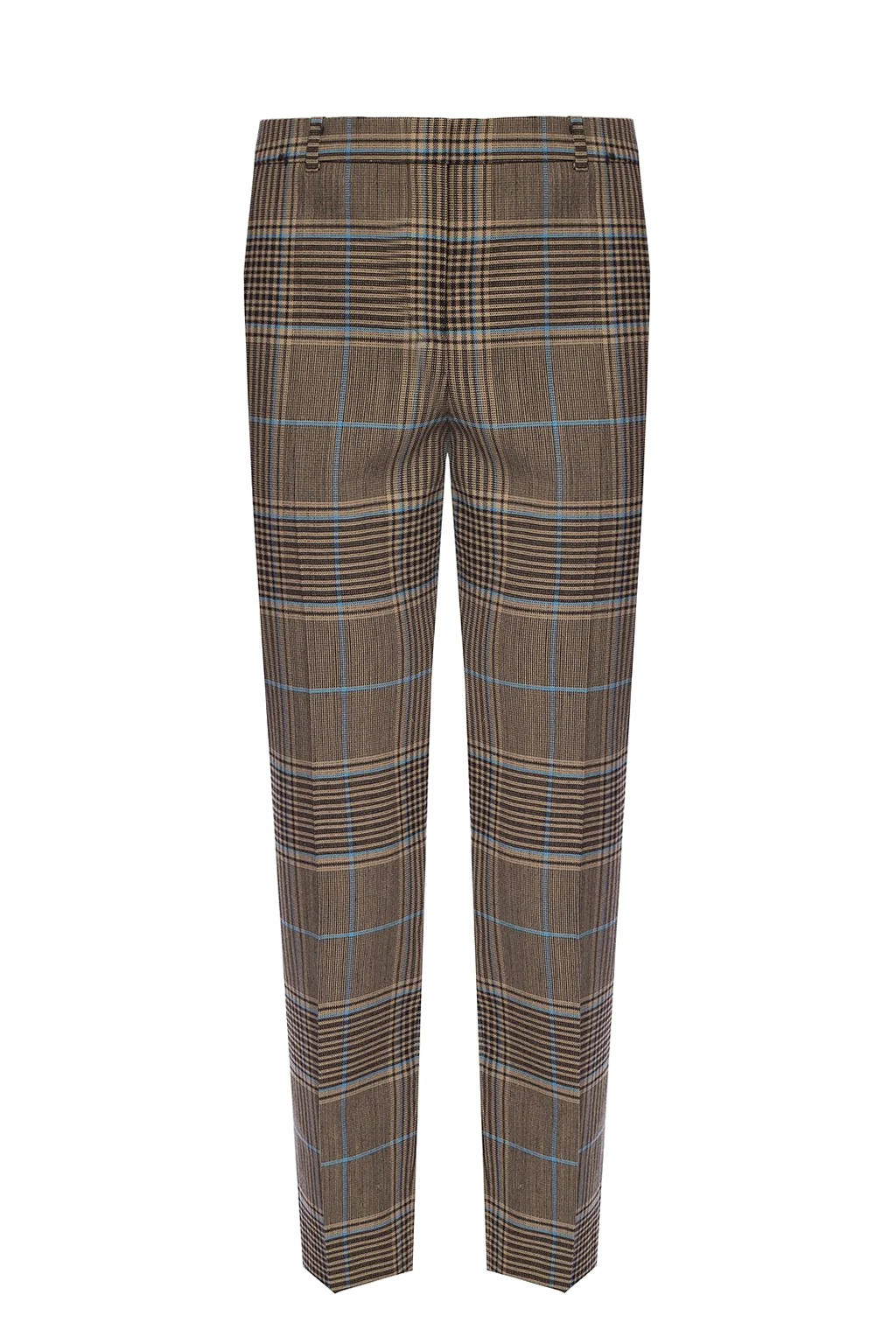 Patterned creased trousers
