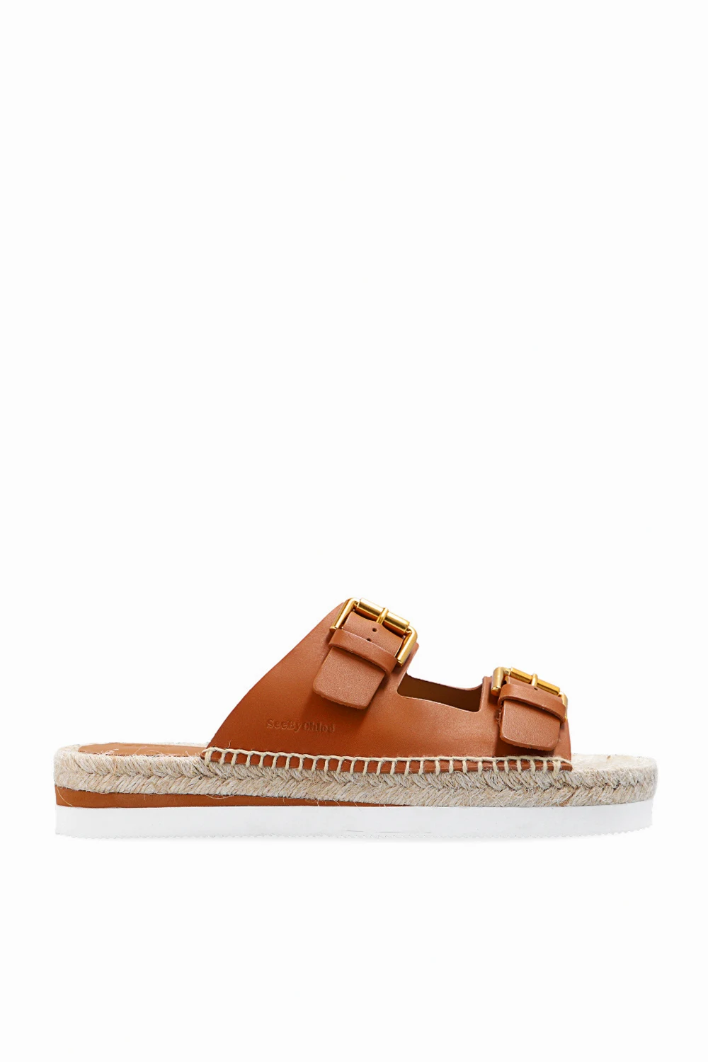 ‘Glyn’ leather slides