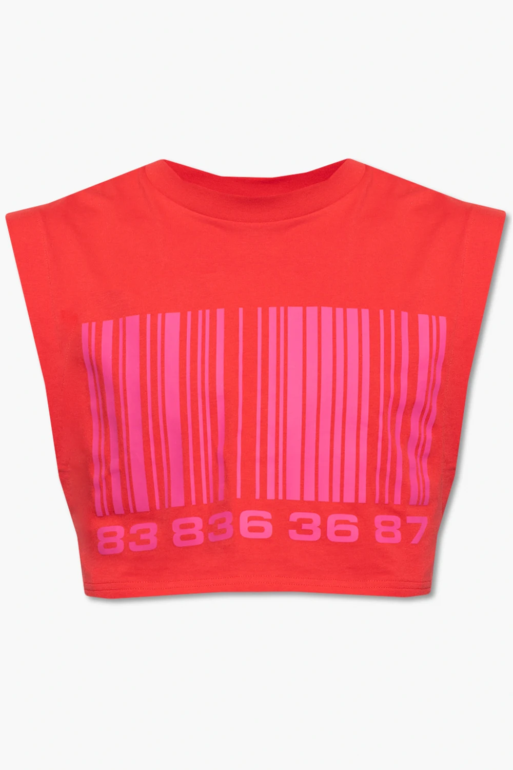 Krótki t-shirt bez rękawów