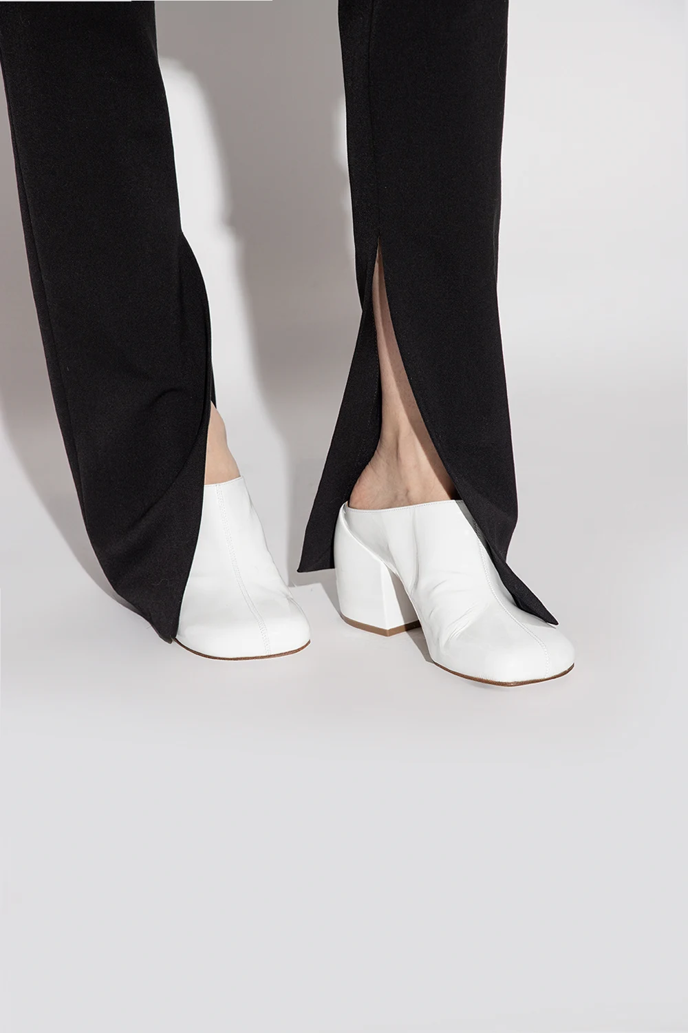 Leather mules