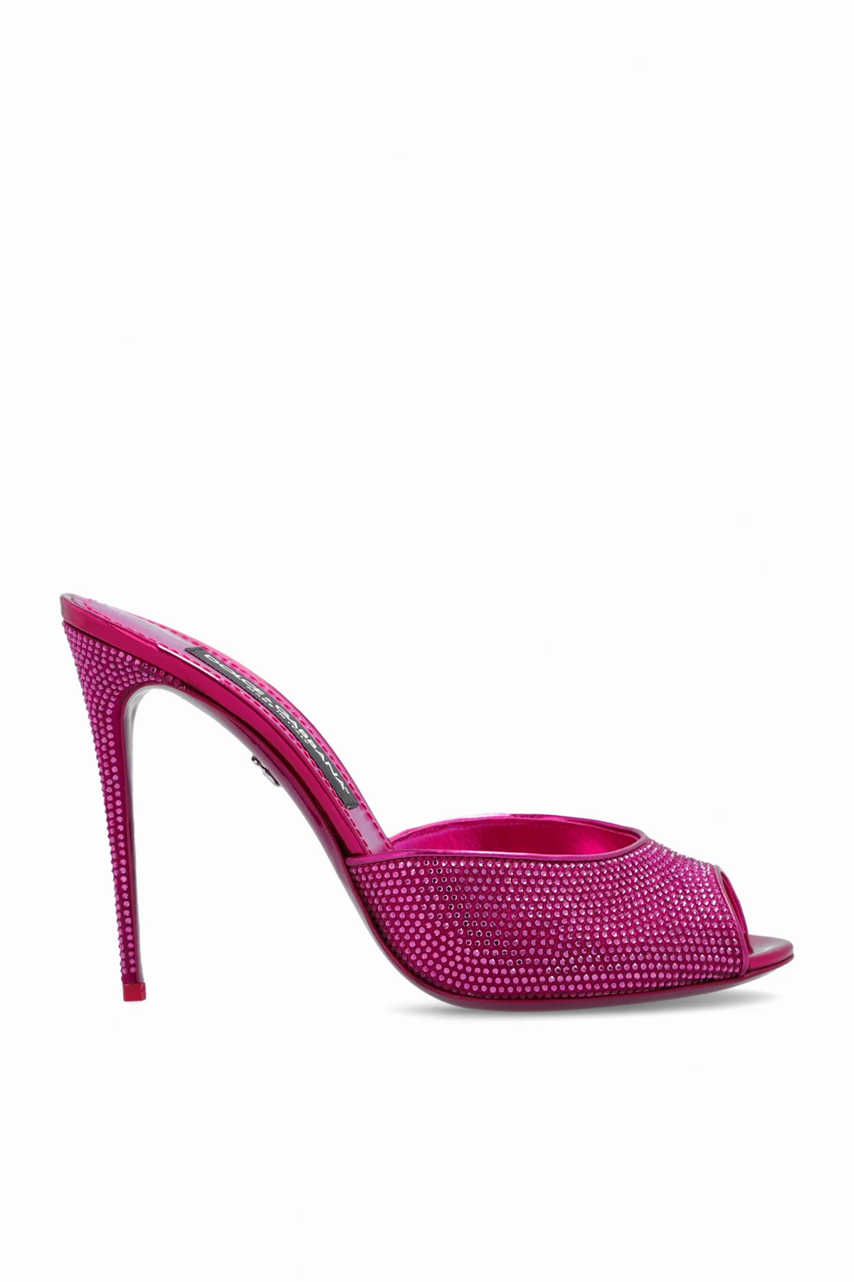 Crystal-embellished mules